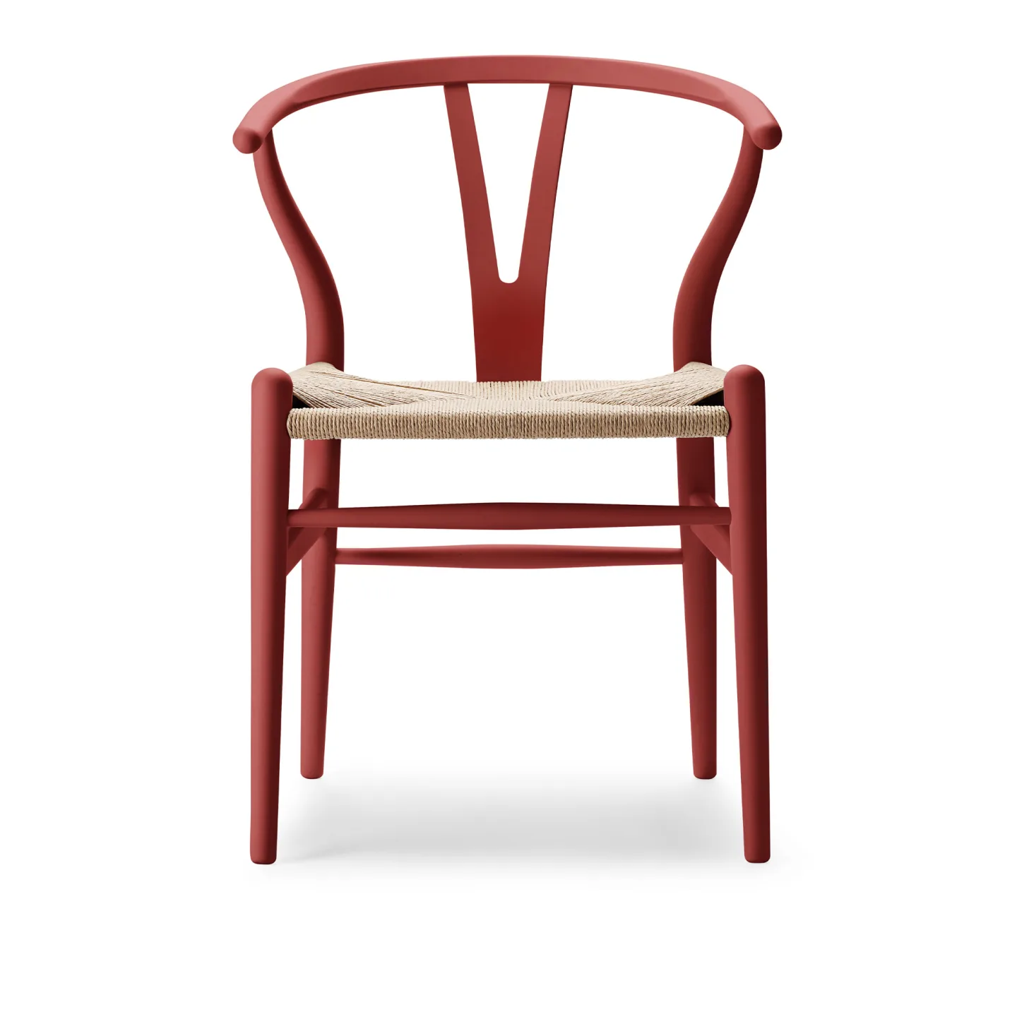 Carl Hansen - CH24 Y-stolen Bok Falu - Matstolar - Hans J. Wegner - Röd - Papper/Trä
