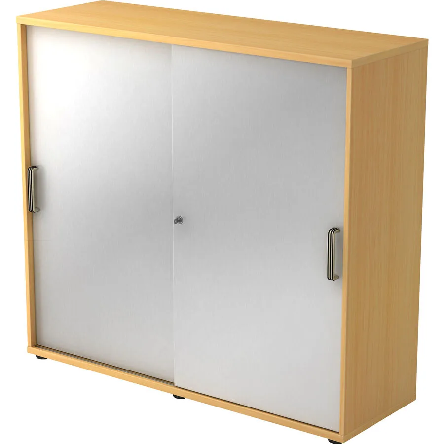 Aktenschrank Office silber Holzwerkstoff B 120 H 110 cm