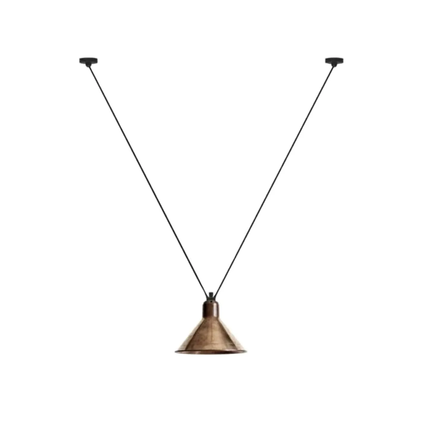 323 L Pendel Conical Raw Copper - Lampe Gras - Stue - Kobber