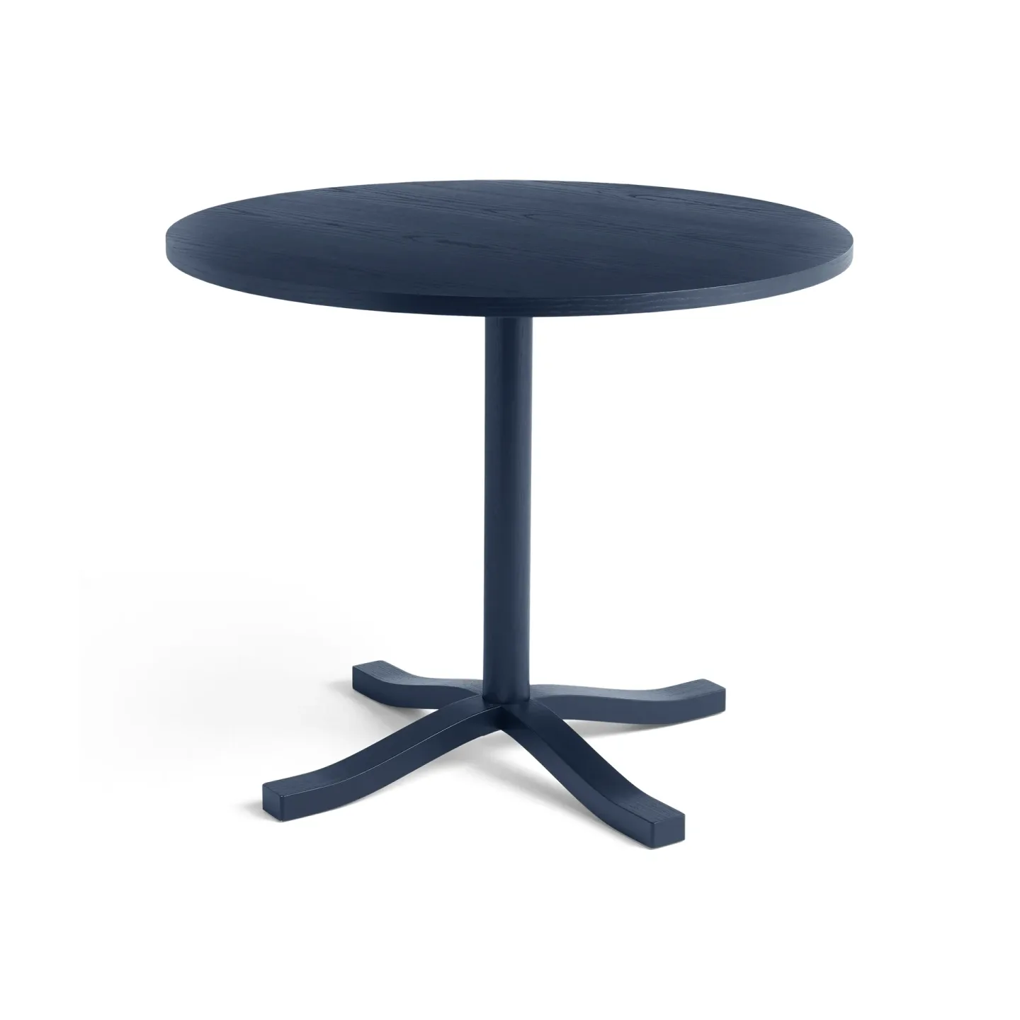 HAY Pastis Table matbord Ø90 Steel blue lacquered ash