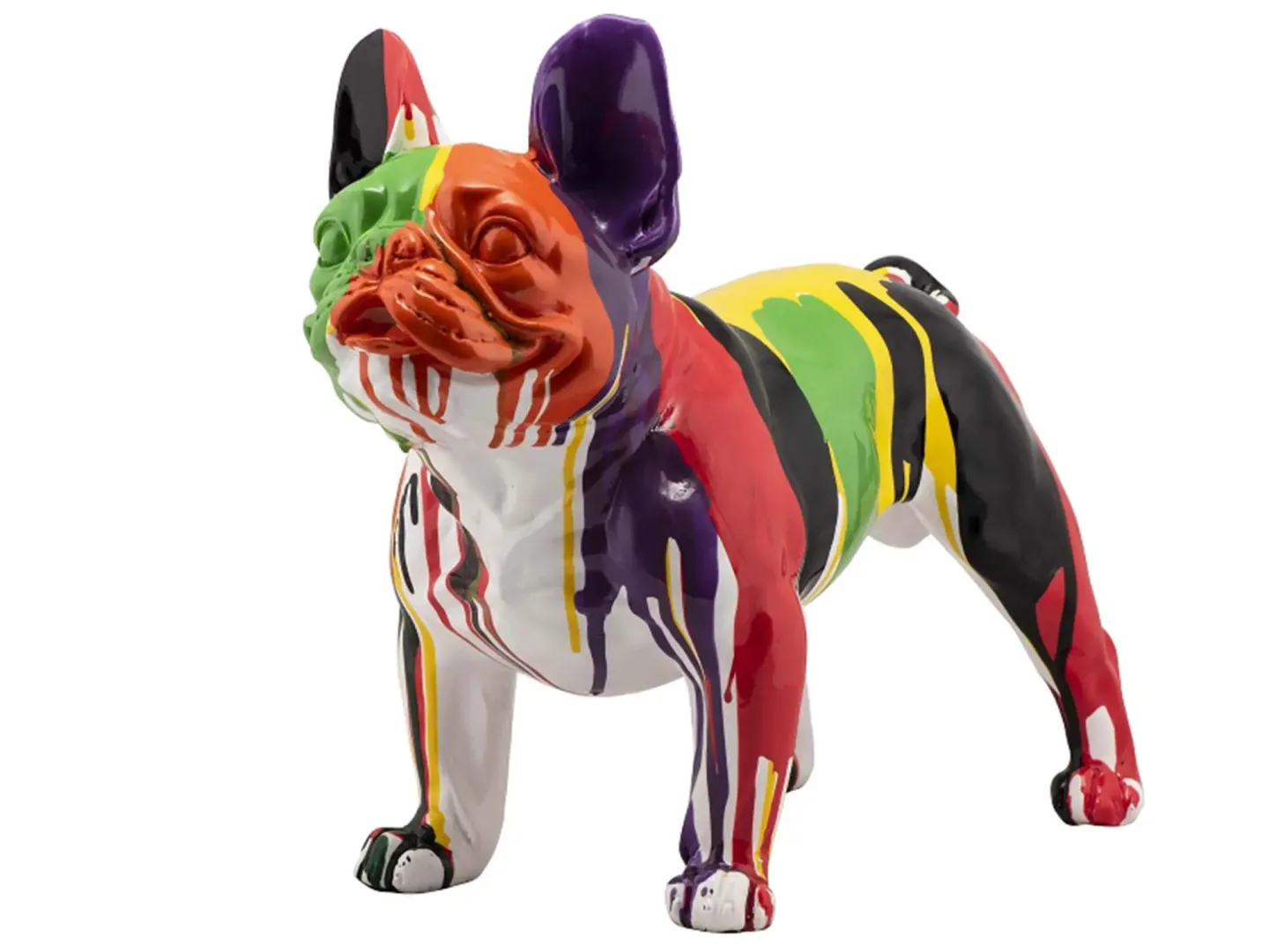 image LAND Skulptur Bunte Bulldogge 3 | Schubiger Möbel