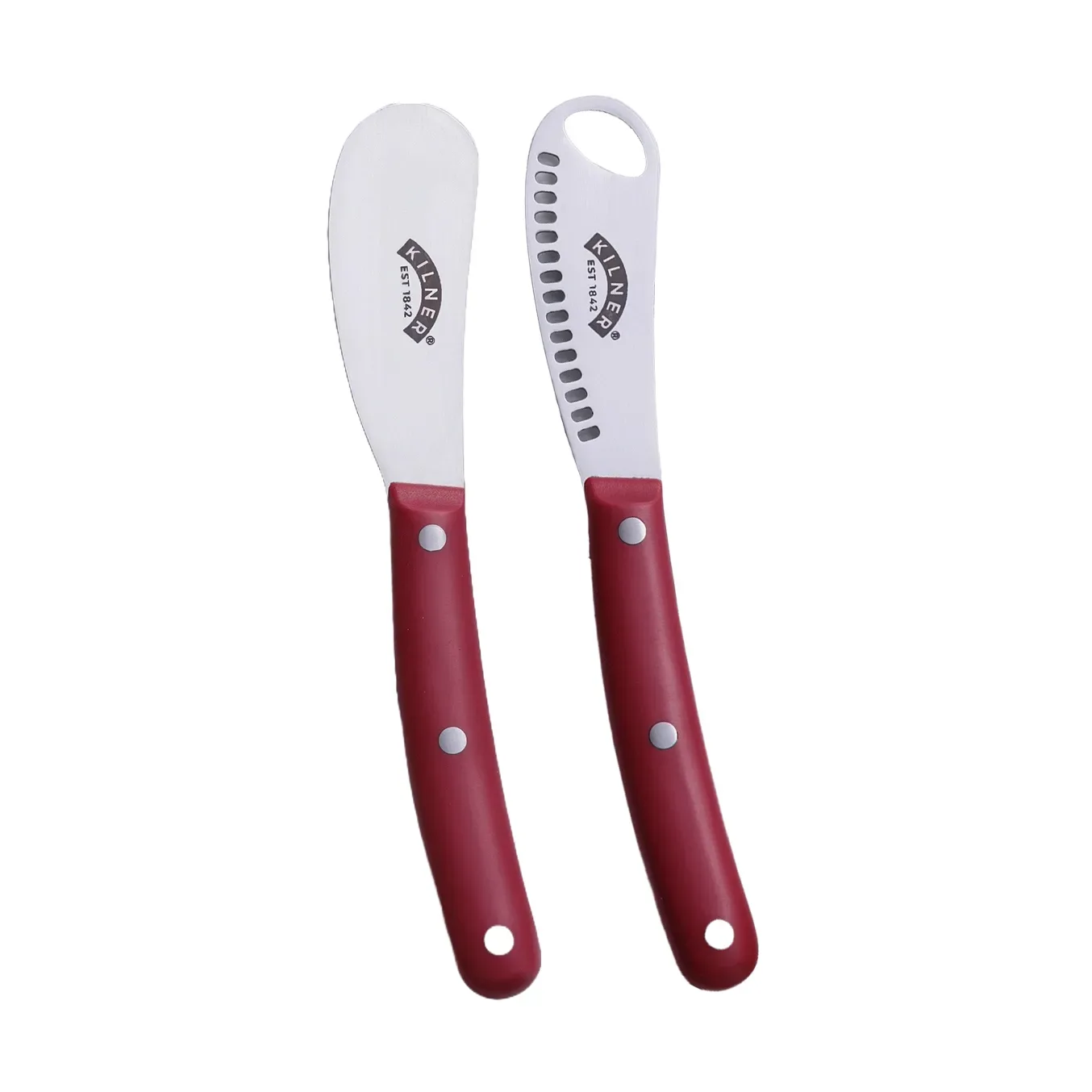 Kilner Kilner Buttermesser Set Rot-Edelstahl
