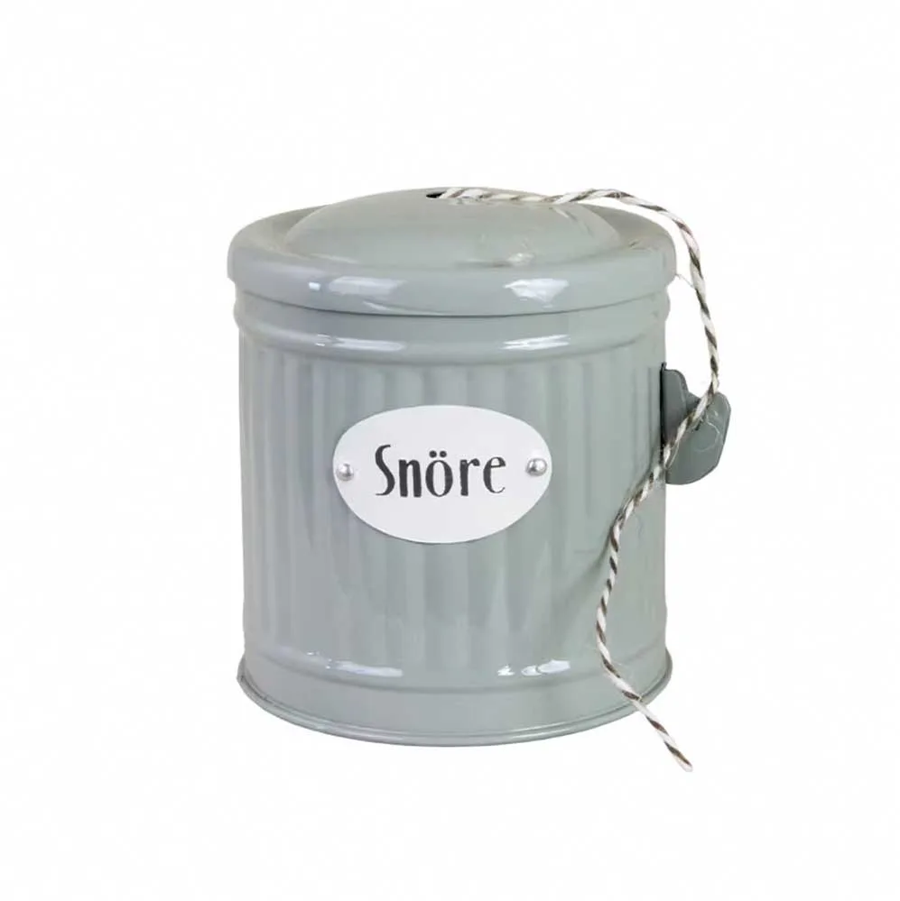 Retro plåtburk snöre Ø 10,3 - Grön