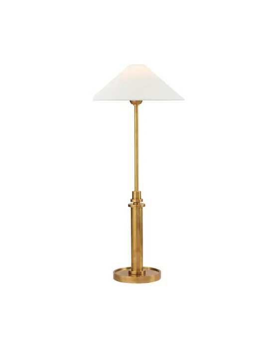 Hargett bordlampe antik messing