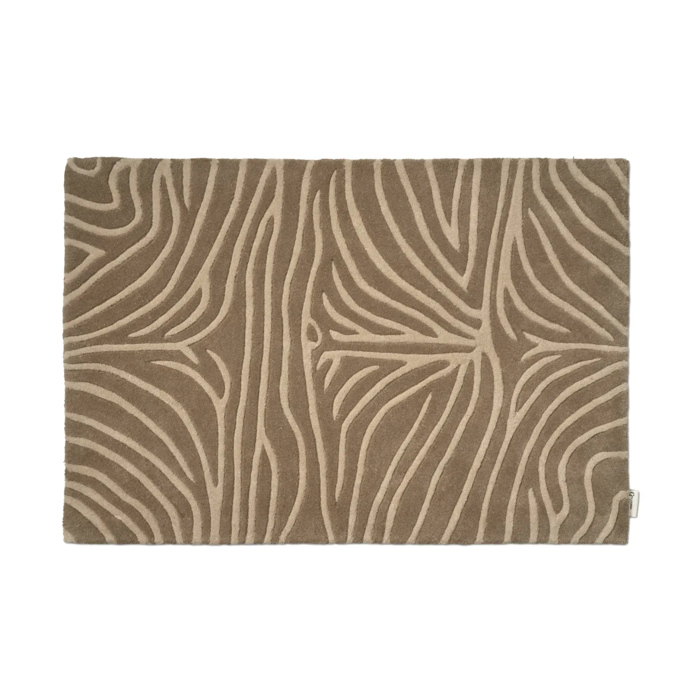 Zebra dörrmatta beige