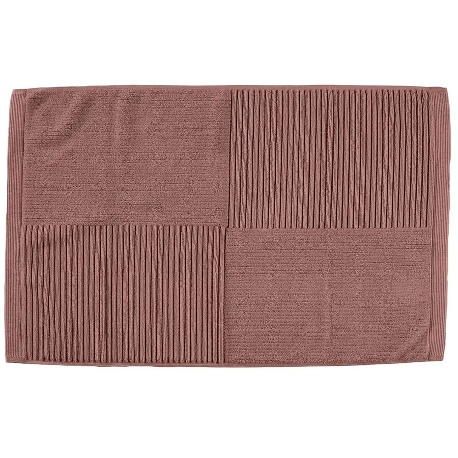Badteppich Zone Denmark Rotbraun Baumwolle (CO) 80 x 50 x 50 cm Rechteckig