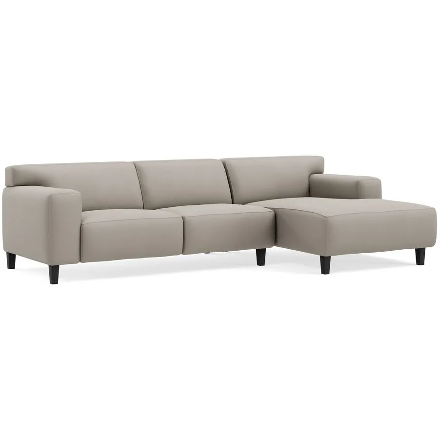 Ecksofa Vada Rechts Leder beige/taupe B 300 T 160 cm - Möbel Konfigurator: Traummöbel individuell zusammenstellen