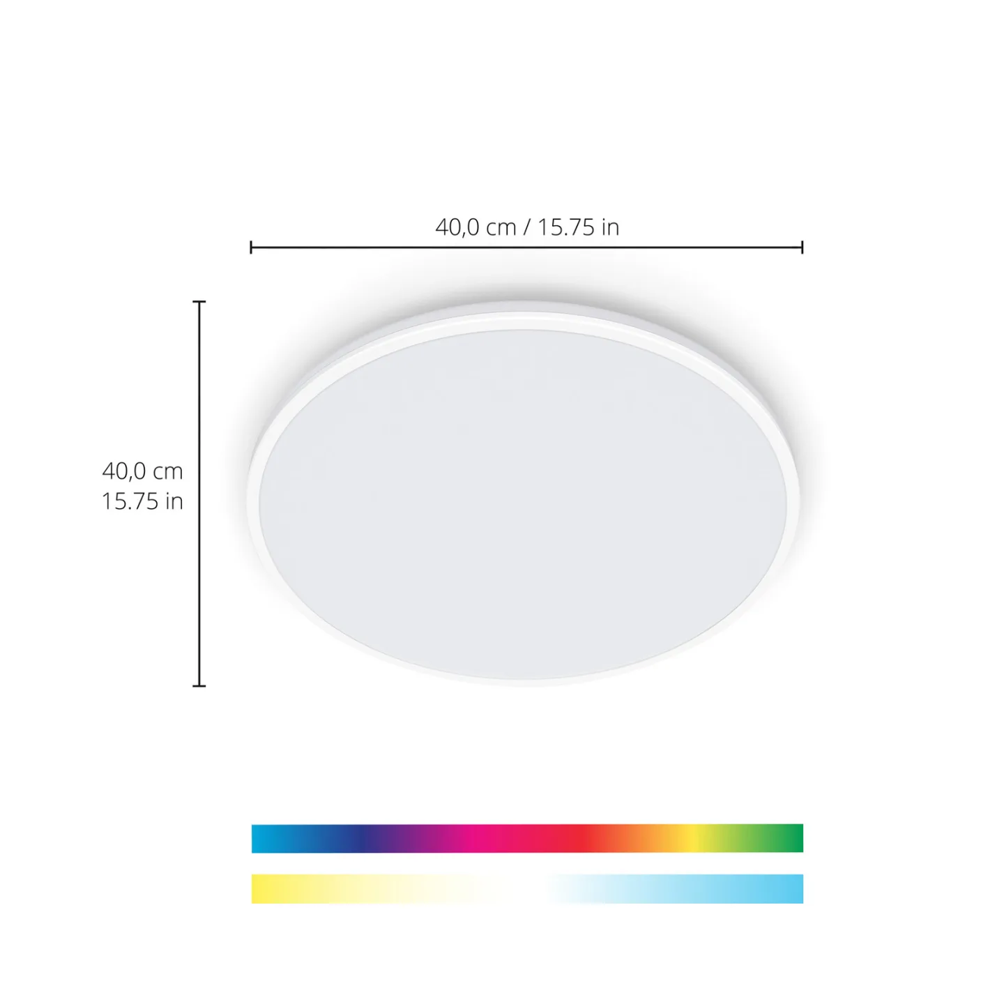 Rune WiZ Plafond RGB White - WiZ - Vardagsrum - Modern - Plast - Rund