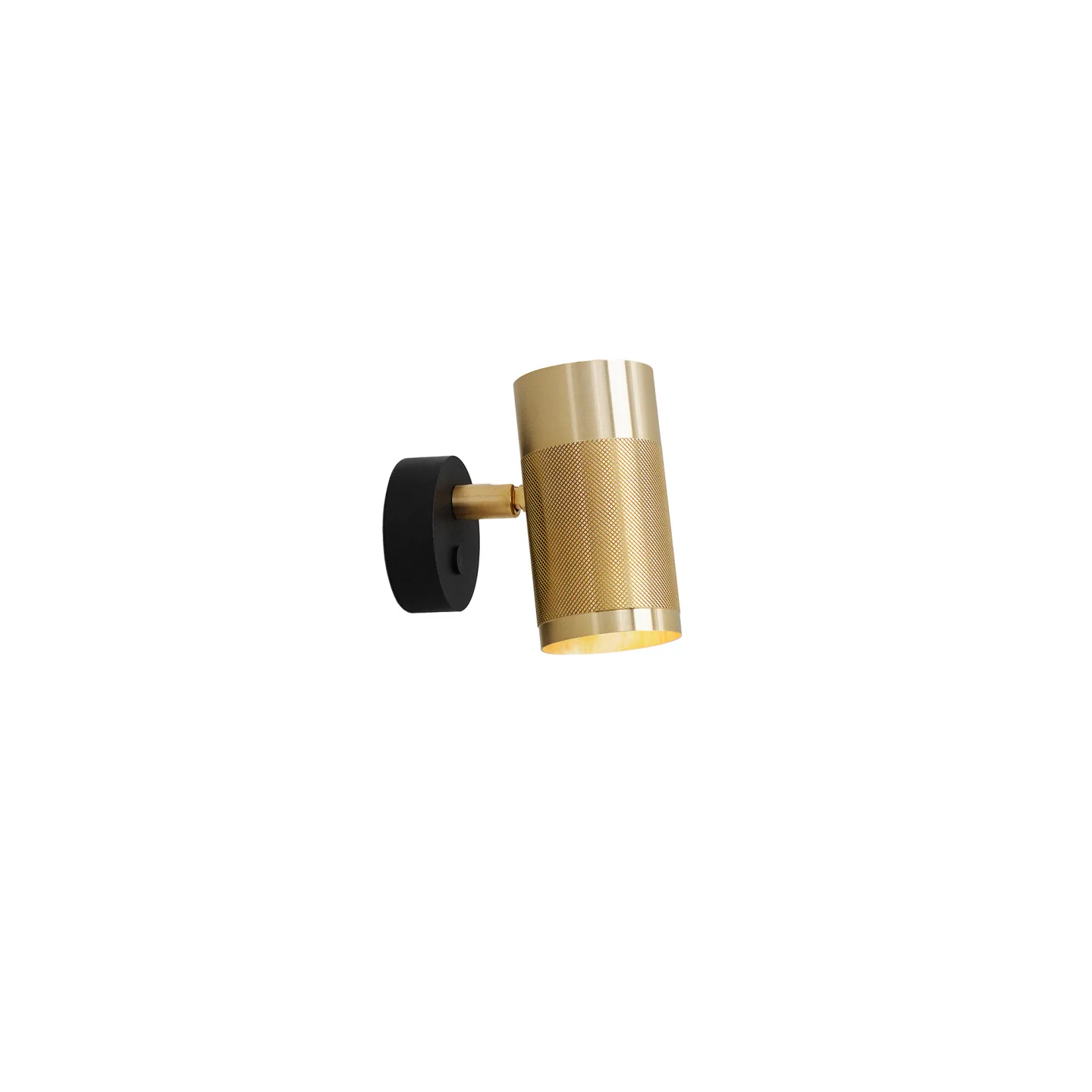 Thorup Copenhagen - Thorup Copenhagen Patrone Wall Lamp Small, Brass, 120 mm - Vägglampor - Kasper Thorup - Guld - Metall