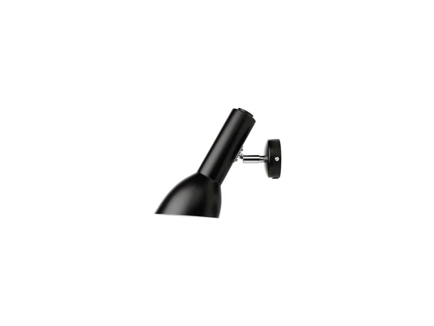 Oblique Wandleuchte HW Chrome/Matt Black - Cph Lighting - Wohnzimmer - Aluminium