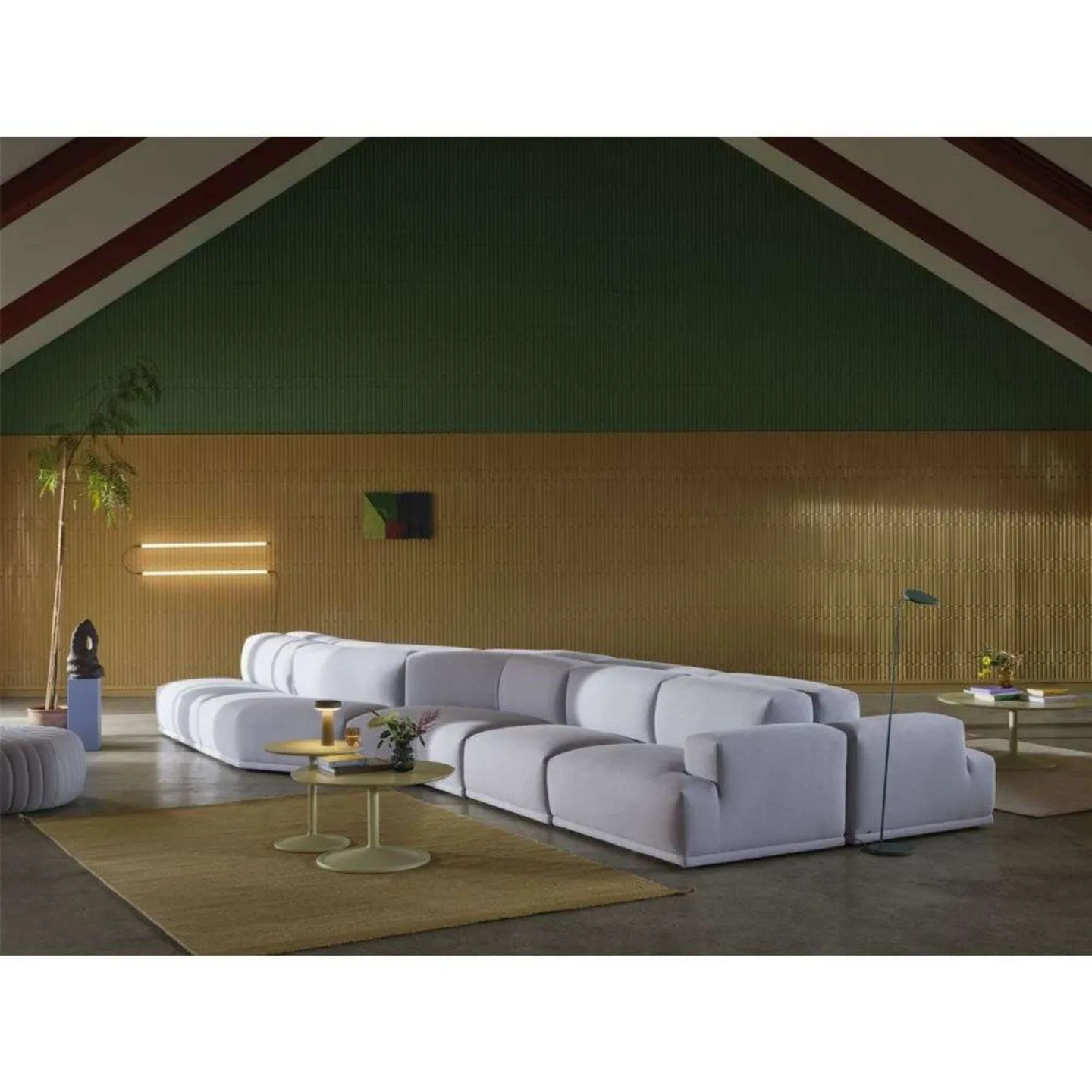 Fine 6 Wand-/Deckenleuchte Black - Muuto - Wohnzimmer - Aluminium