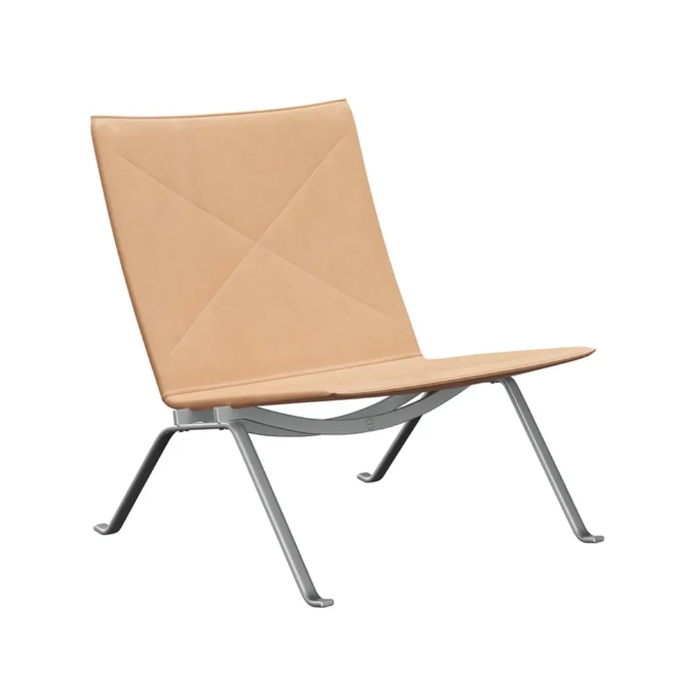 Fritz Hansen PK22 fåtölj Leather natural