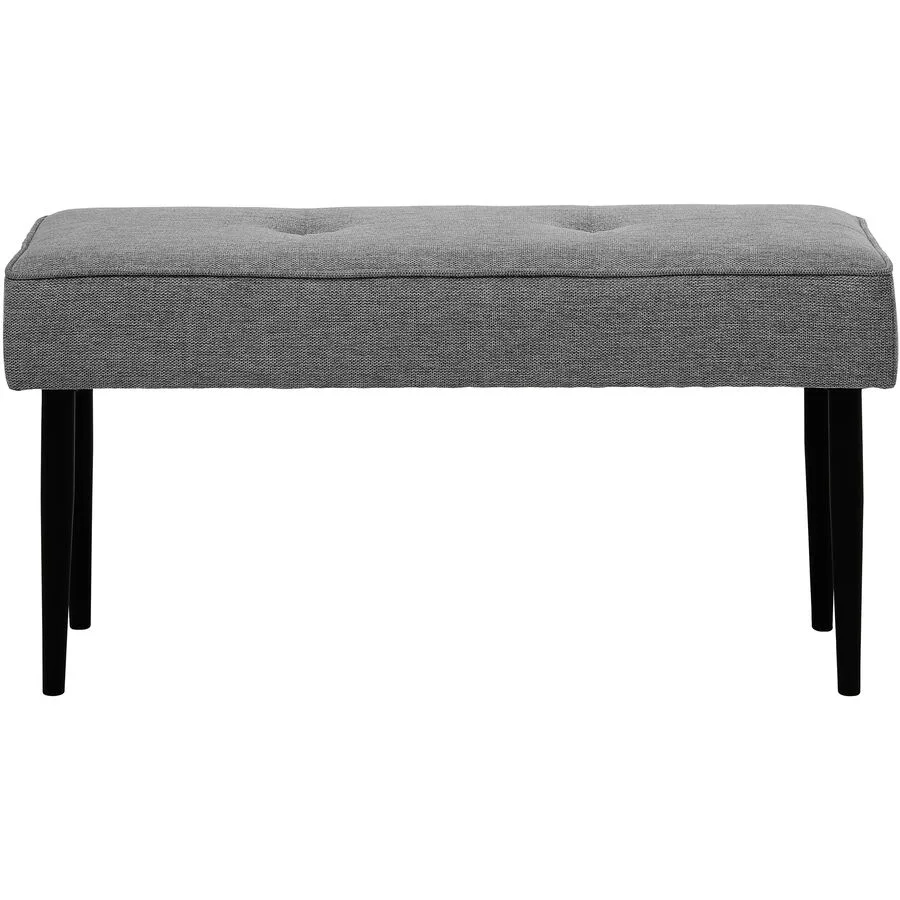 Bank Andris Grau Polyester/Metall B 100 cm