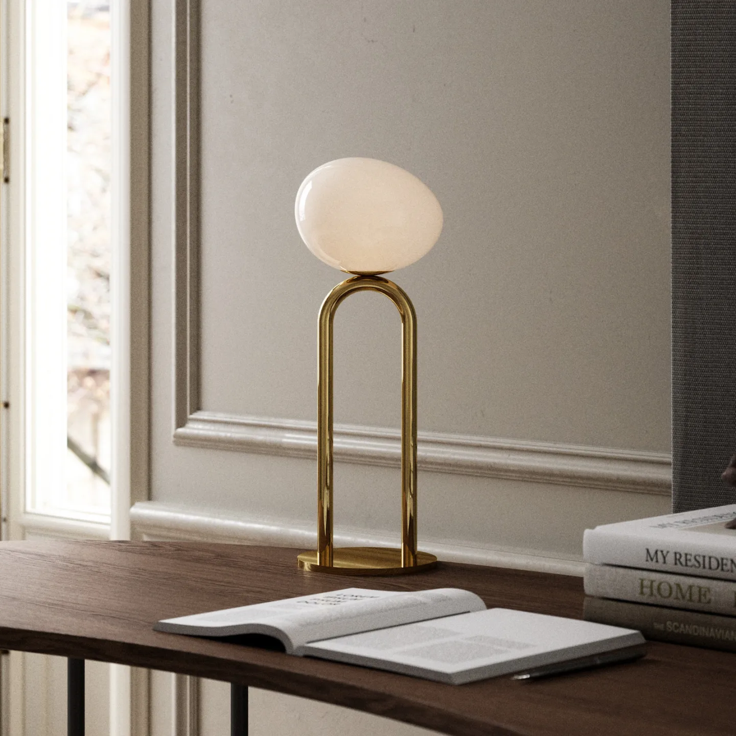 Shapes Tischleuchte Brass - DFTP DFTP by Nordlux - Wohnzimmer - Design - Glas - Kugel