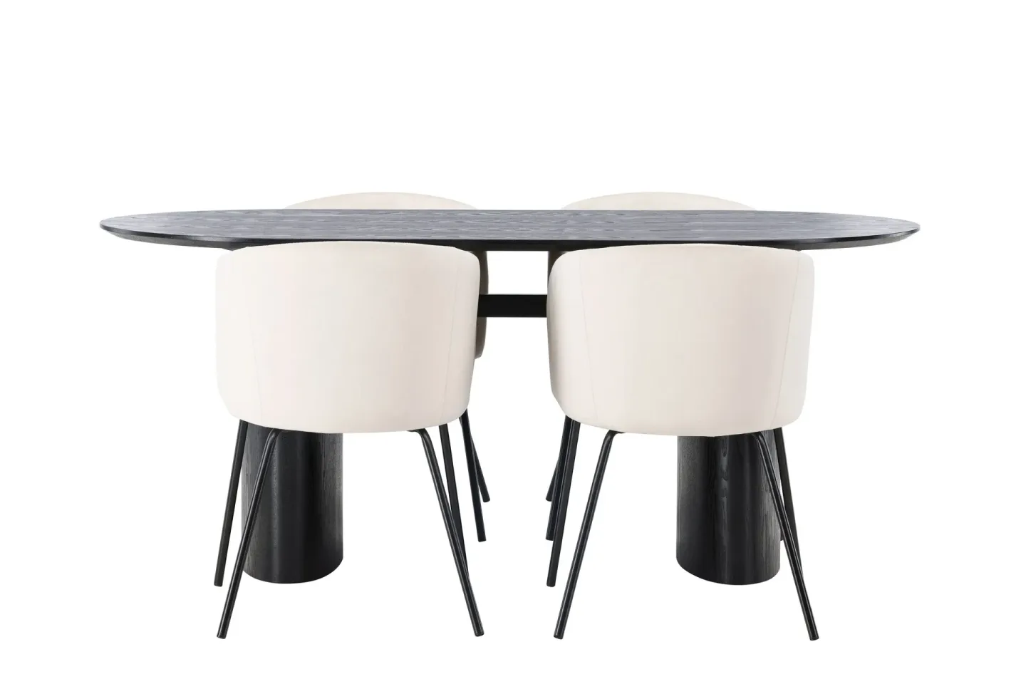 Isolde Matgrupp 180 cm Oval med 4 Berit stolar - Beige