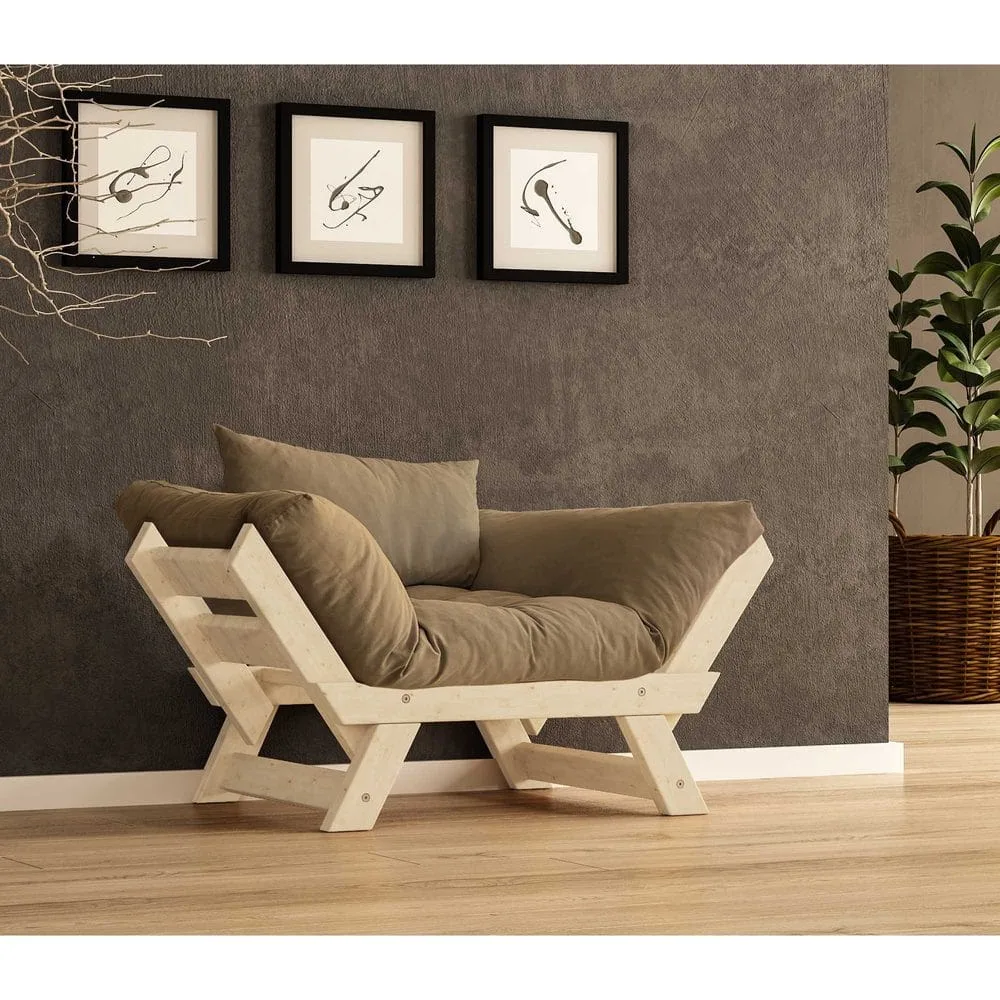 Zylar 2-sits Bäddsoffa - Mörkbrun/Natur