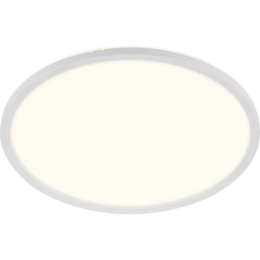 Deckenlampe Bresso Weiss Kunststoff 42 cm 3 cm - LED - Lichtfarbe: Helles Neutralweiss - LED Energiesparlampen