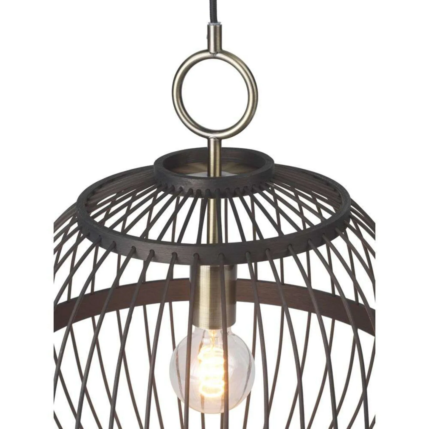 Stockholm Nordic Hängelampe, Ø 30 cm, schwarz - Halo Design - Esszimmer - Holz