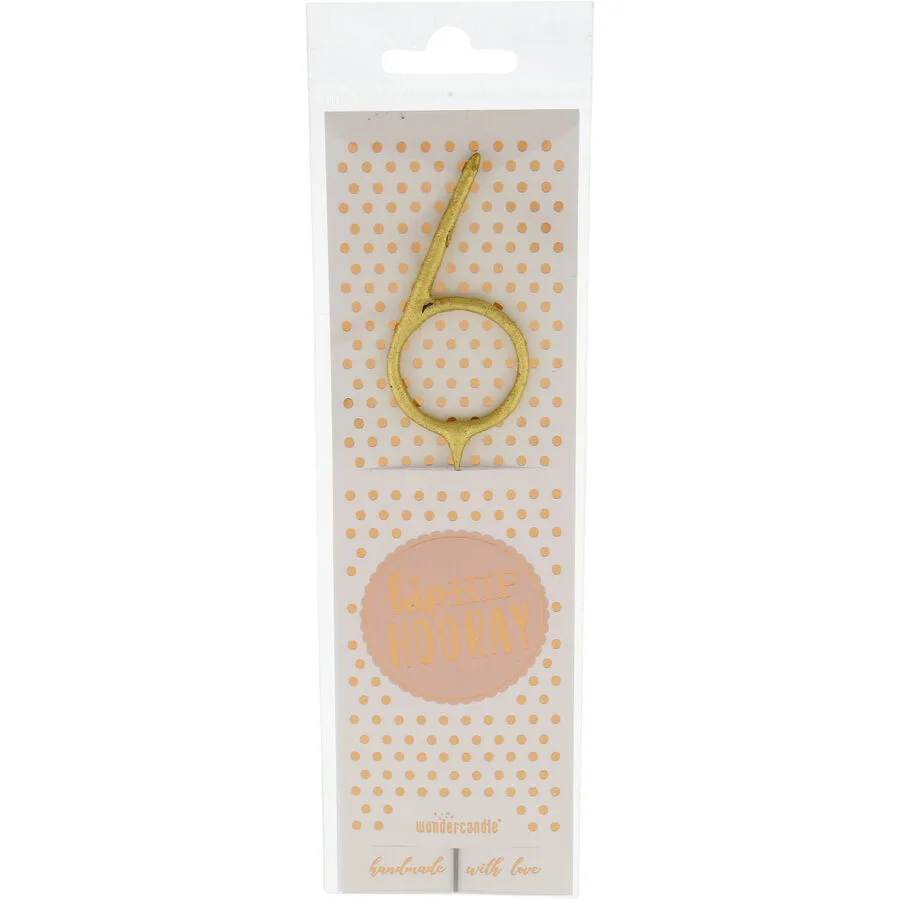Tortendekoration Office gold Draht H 21.5 cm