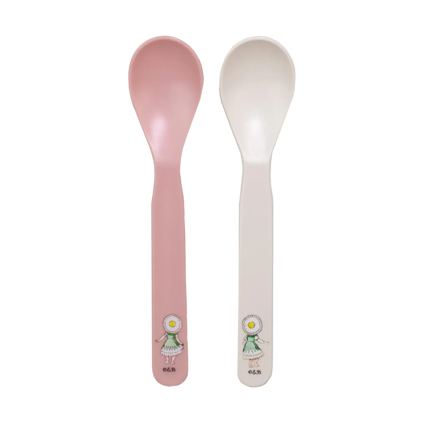 Rätt Start Elsa Beskow Blumenfest Löffel 2er-Pack Rosa-Weiß