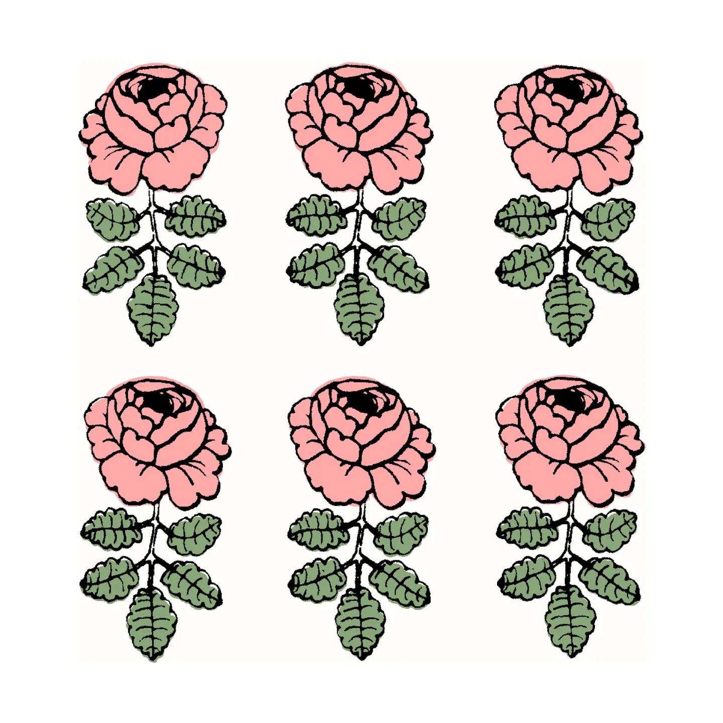 Marimekko Vihkiruusu Serviette 33 x 33cm 20er Pack Rose