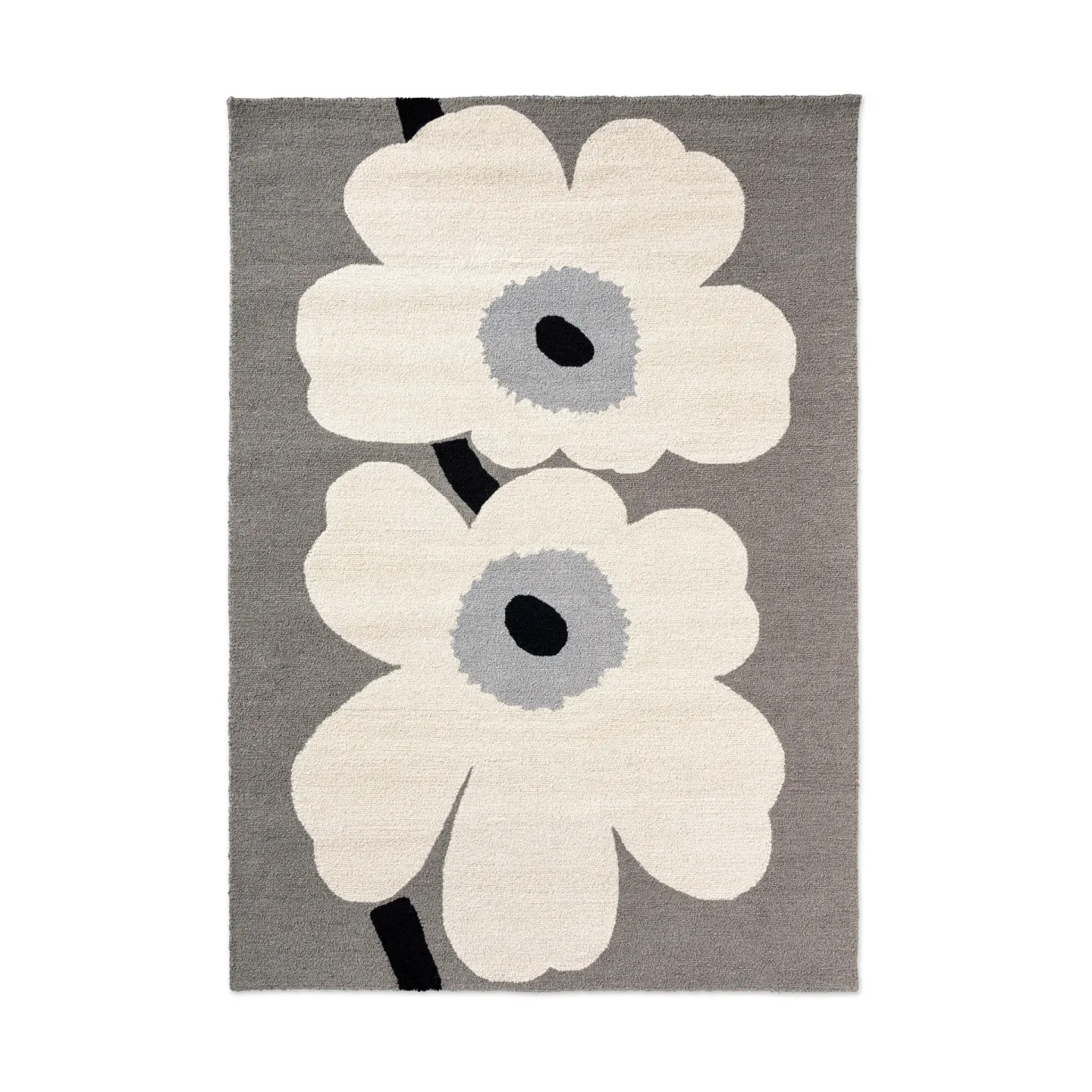 Marimekko Unikko anniversary Outdoorteppich Grey, 200x280 cm
