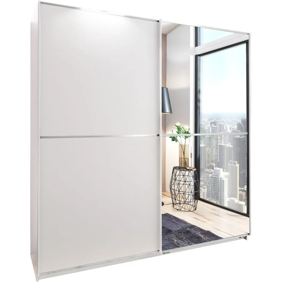 Kleiderschrank Bartos weiss Holzwerkstoff B 179 cm