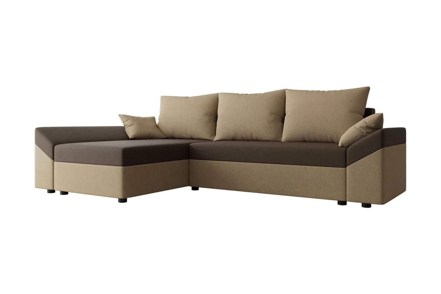 Ovadia 5-sits Bäddsoffa - Brun/Beige