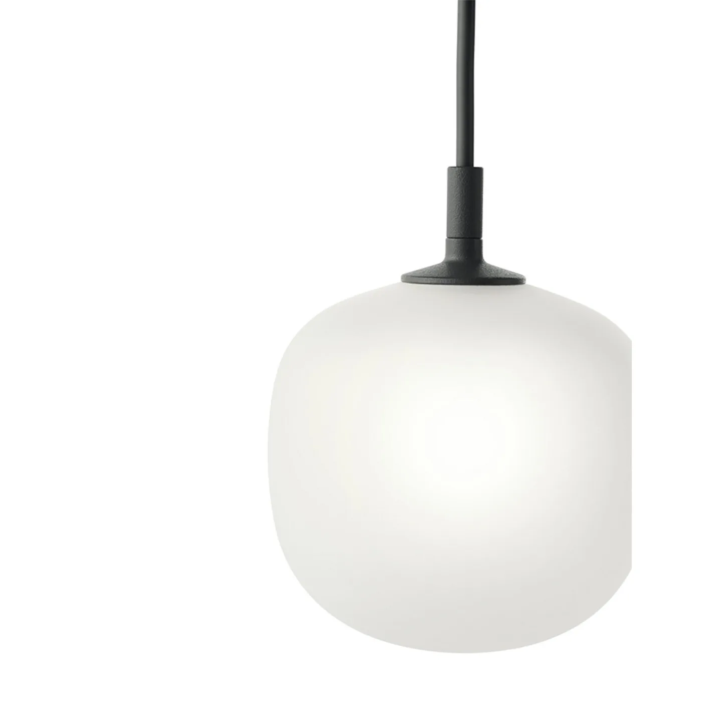 Rime Pendelleuchte Ø12 White/Black - Muuto - Wohnzimmer - Glas