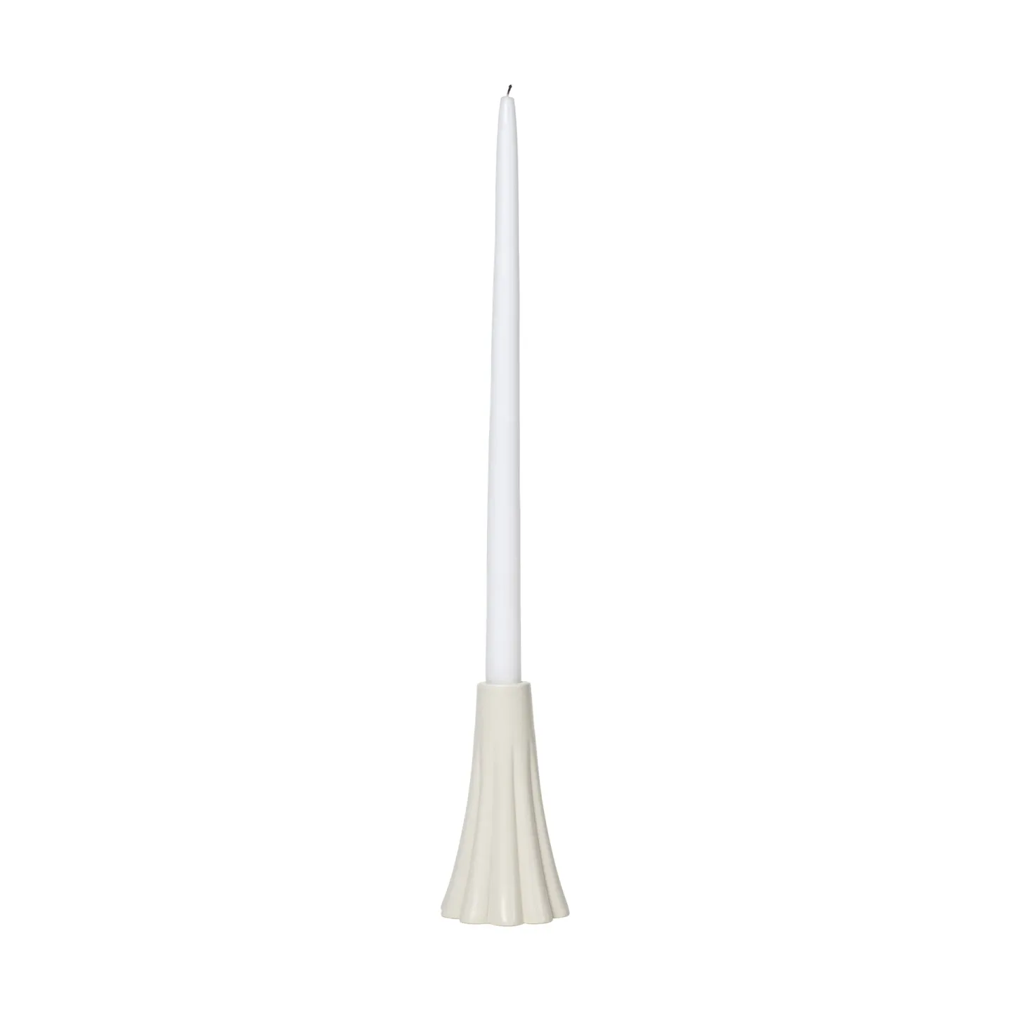 Broste Copenhagen Heli Kerzenständer 14 cm Creme