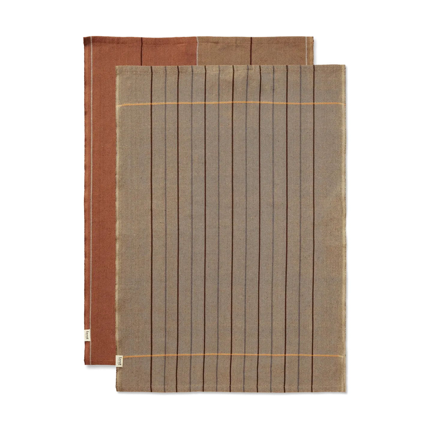 Ferm Living Ito Geschirrtuch 50x70 cm 2er Pack Hazel-oat