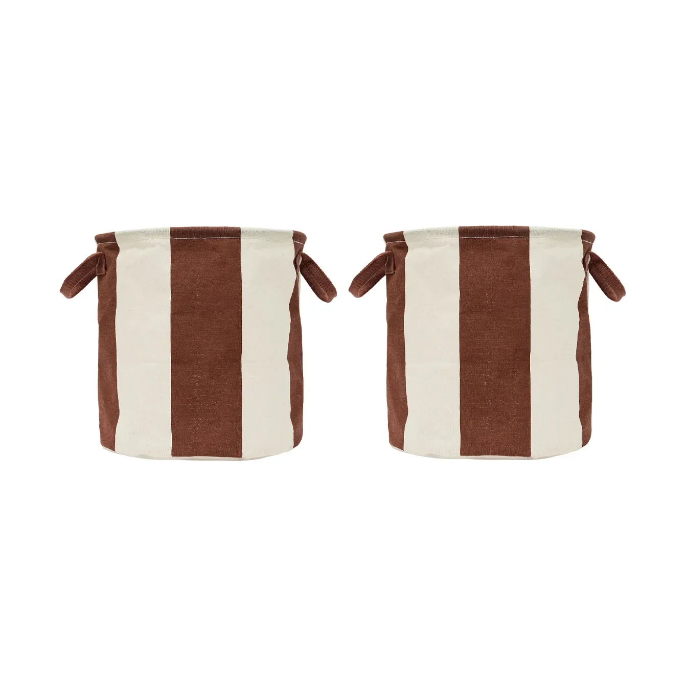 OYOY Kara Aufbewahrungskorb medium Ø32x32 cm 2er-Pack Nutmeg