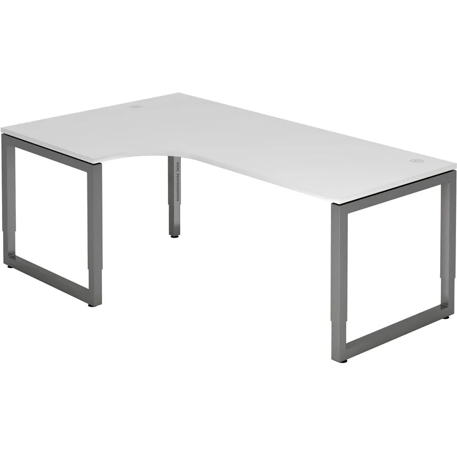 Schreibtisch Office Weiss Holz 200 cm - Material: Holzwerkstoff