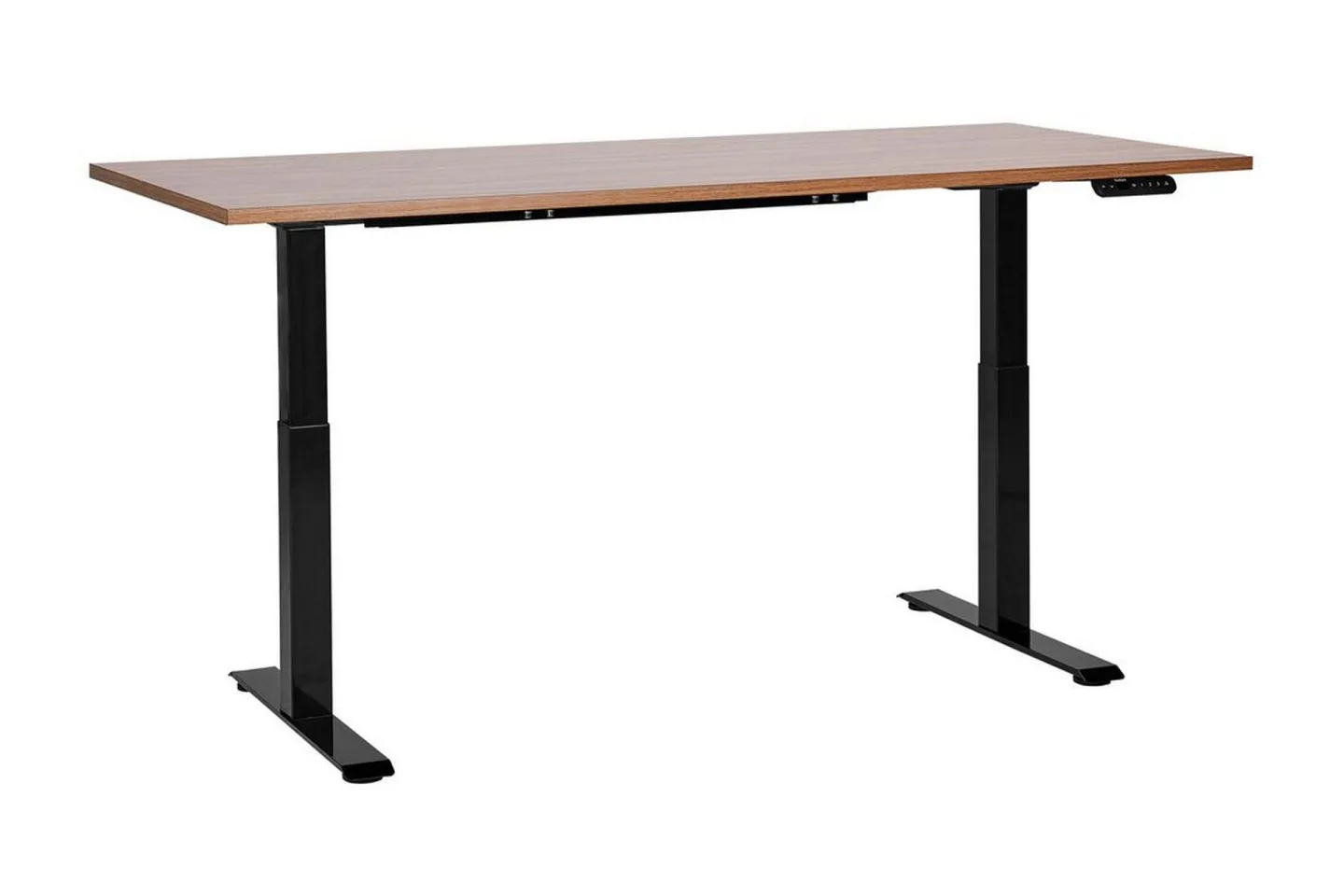 Bina Skrivbord 80x180 cm - Mörkt trä/Svart