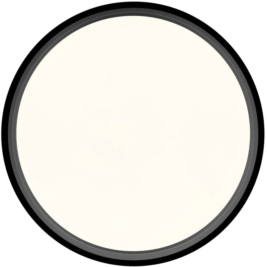 Deckenlampe Nina Schwarz Eisen 40 cm 9 cm - LED - Lichtfarbe: Extra warmweiss - LED Energiesparlampen