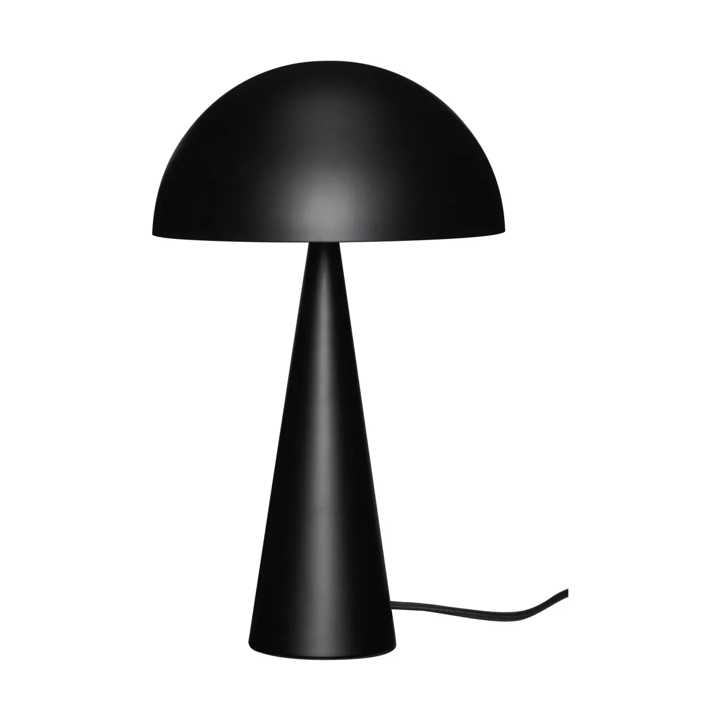 Hübsch Mush Tischleuchte Matt black, tall 50 cm