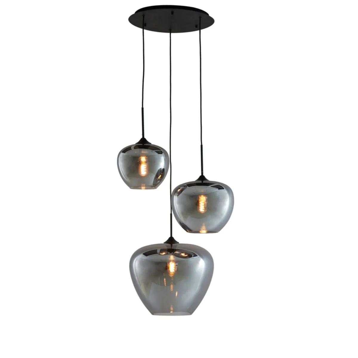 Light & Living - Mayson Ø40 - Taklampa - Rökfärgad