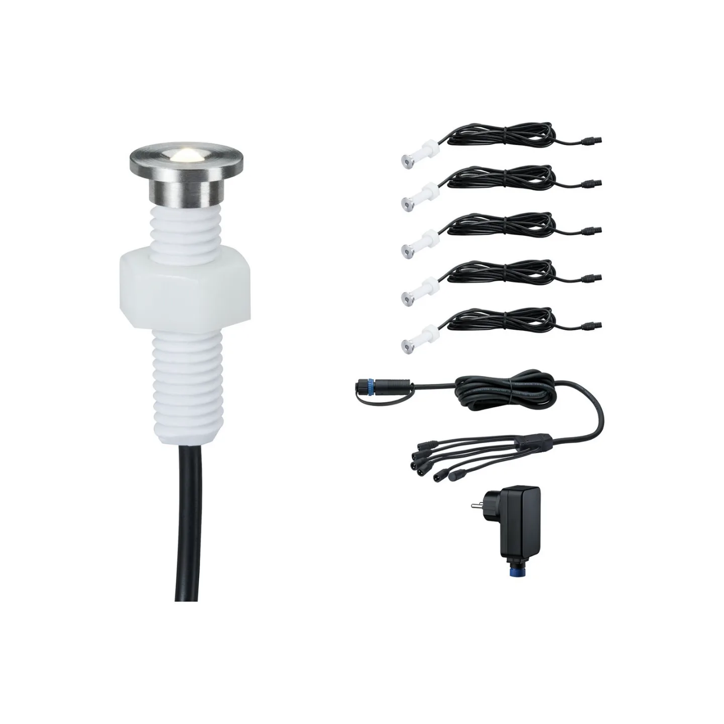 Plug & Shine Einbaulampe 93695 5er Basis - Paulmann - Modern - Metall - Einflammig