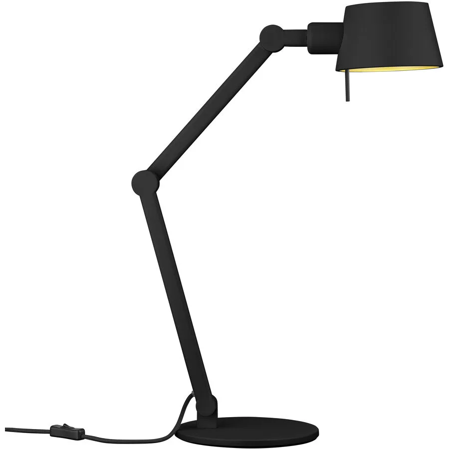 Tischlampe Medo Schwarz Eisen 22 cm 39 cm