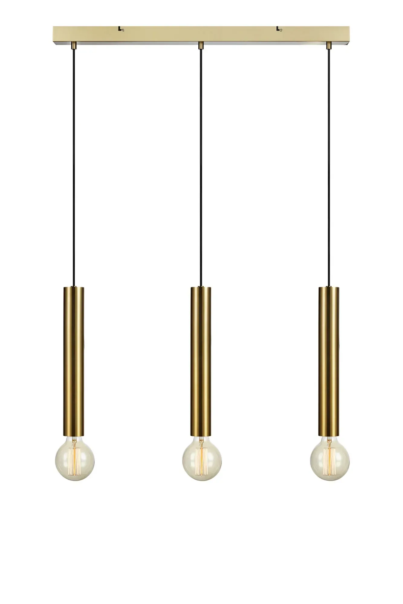 Sencillo Deckenlampe Messing 3 Lampen