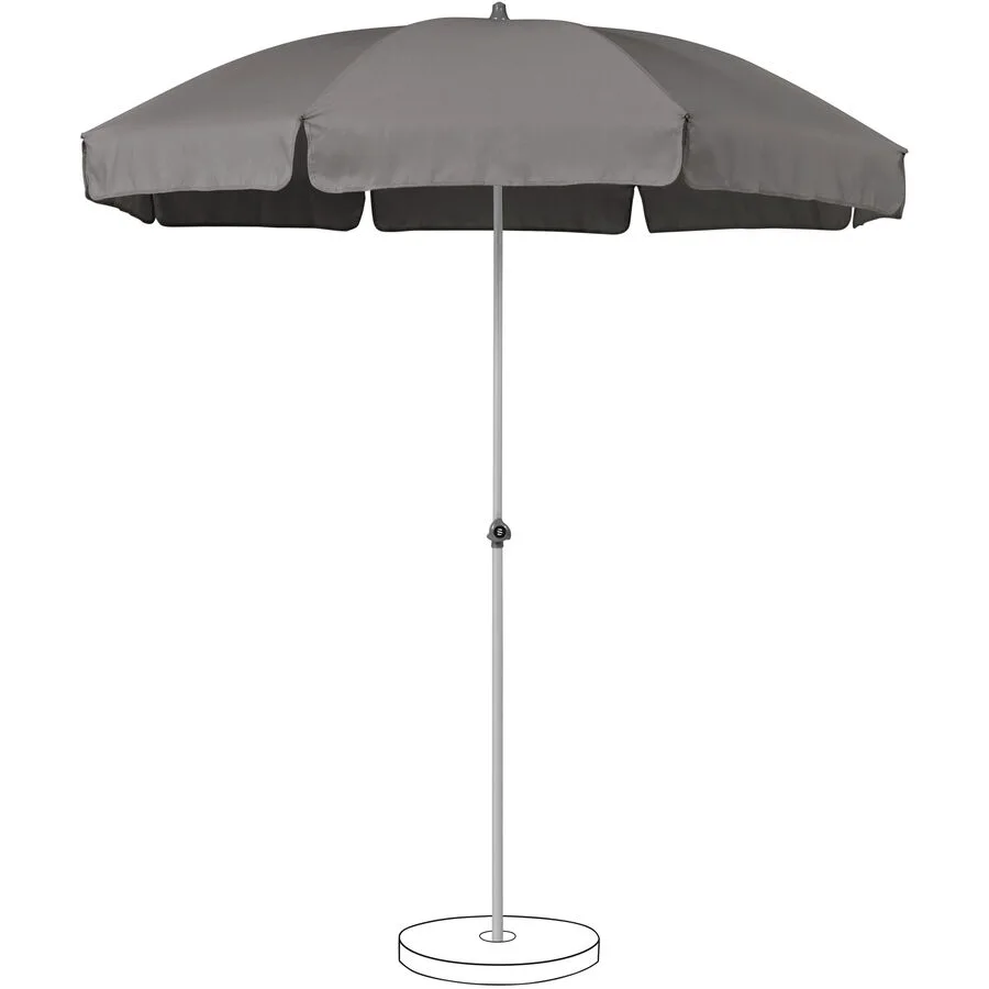 Suncomfort BY GLATZ Sonnenschirm Siesta stonegrey Polyester B 180 T 180 cm