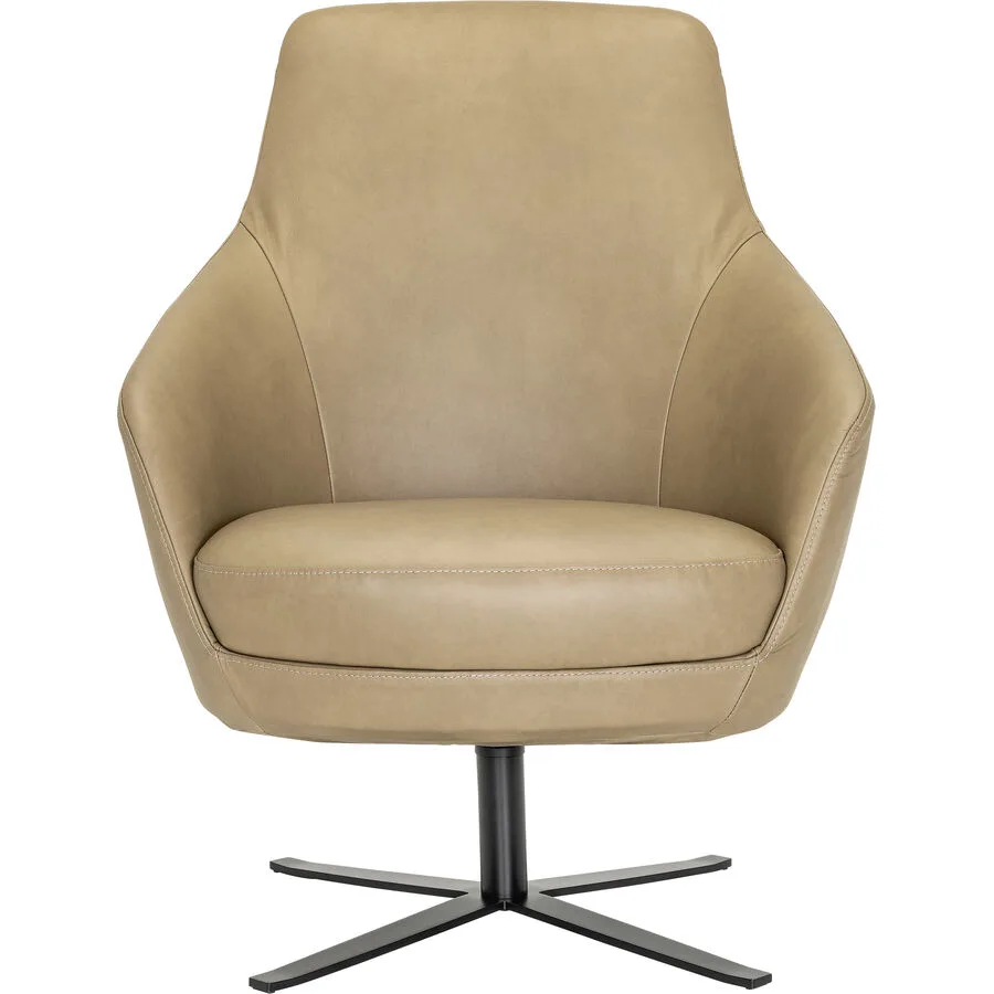 Sessel Nexa nougat Leder B 71 T 83 H 99 cm