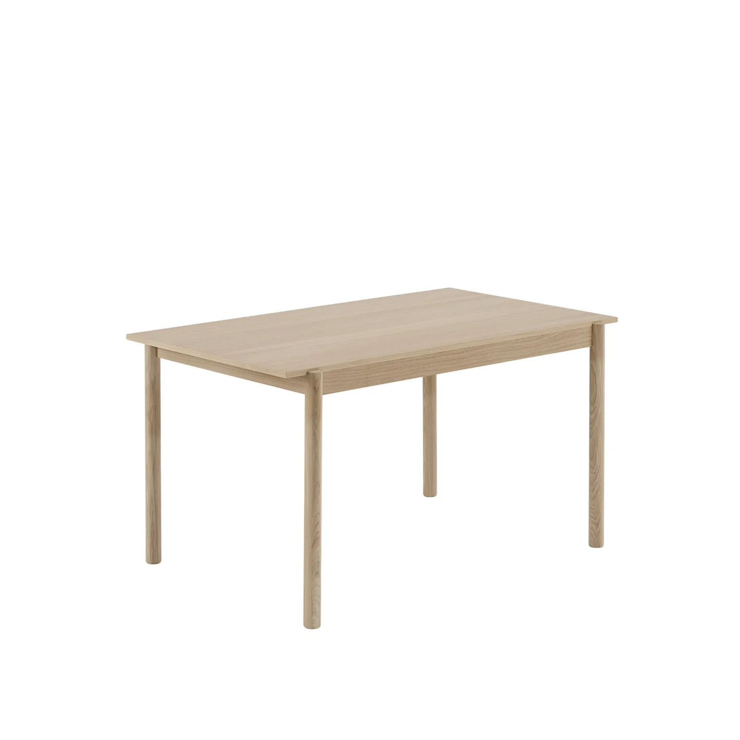 Muuto - Linear Wood Table 140 cm, Oak - Matbord - Thomas Bentzen - Träfärgad - Trä