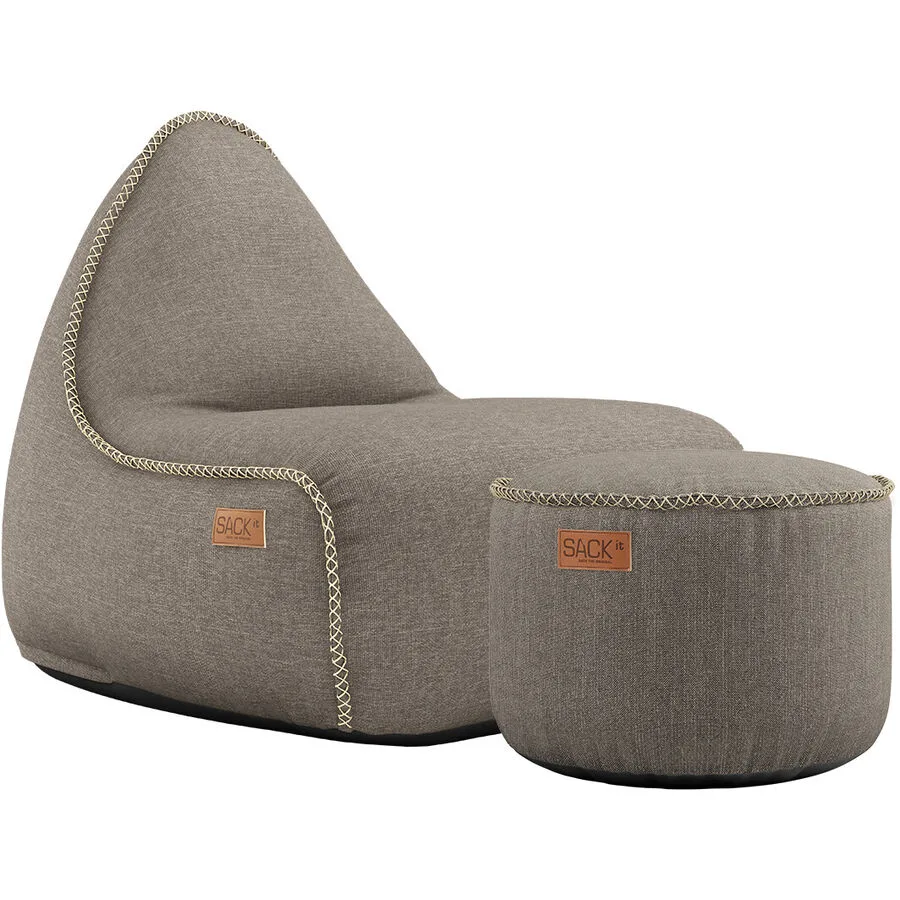 SACKit Sitzsack Cobana taupe 100% Olefin Fasermischung / Füllung: EPS Kugeln B 90 cm