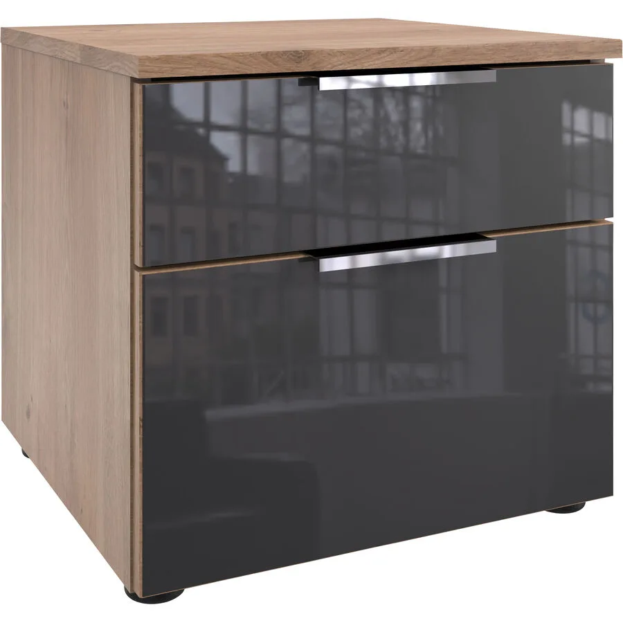 Kommode Sanko Plankeneiche/graphit Holzwerkstoff B 41 H 39 cm
