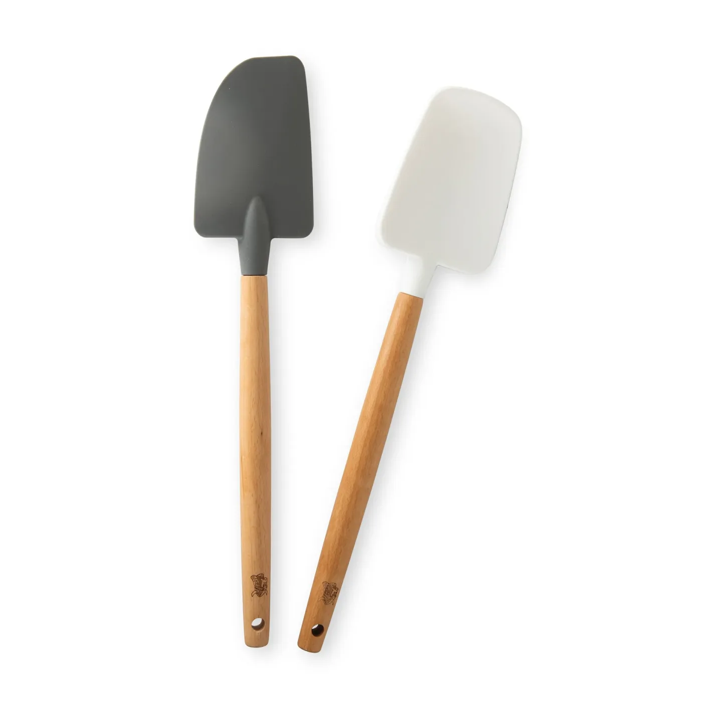 Nordic Ware Nordic Ware Teigschaber Buchenholz 2er Pack Schwarz,weiß