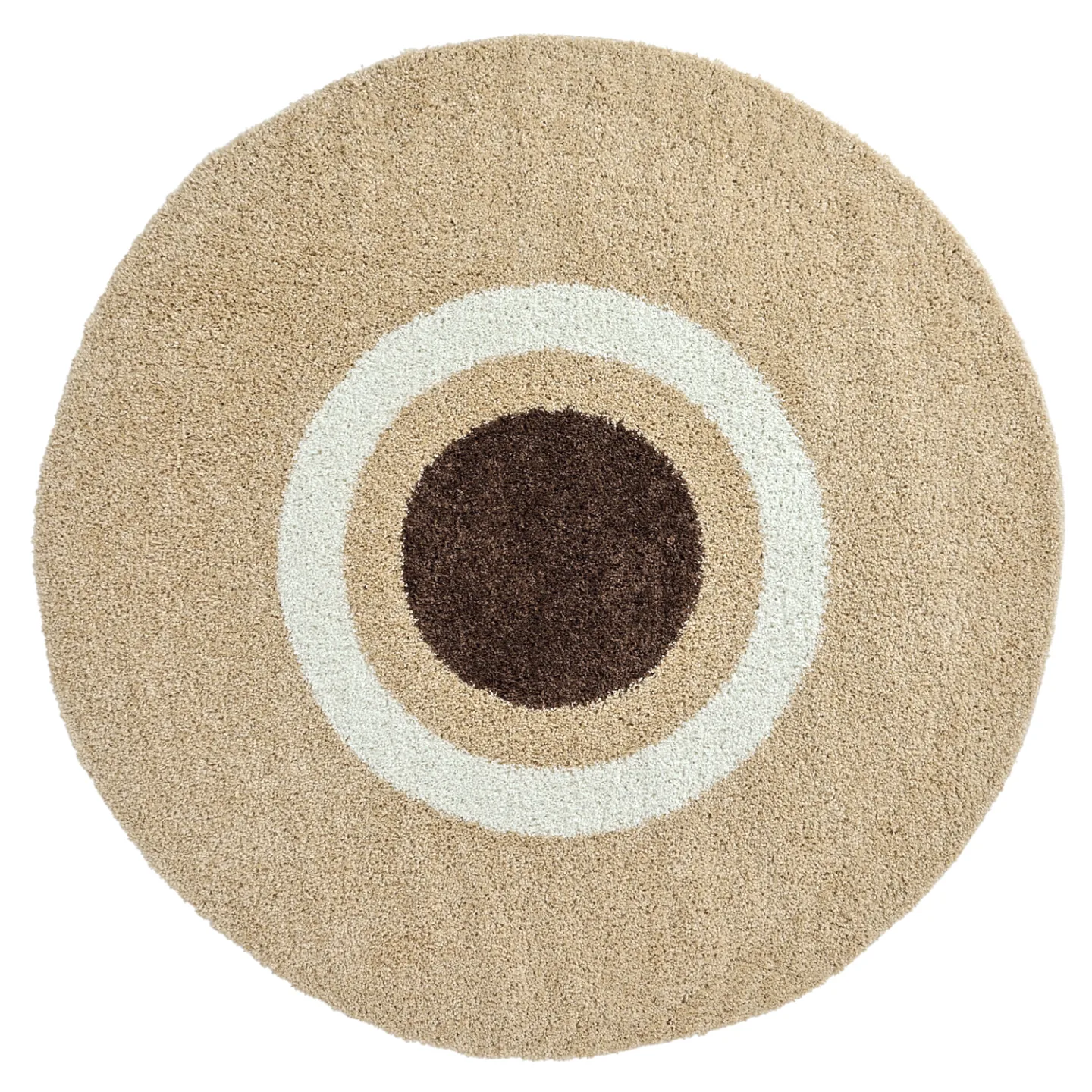 Runde tepper - Alsace (beige/hvit/brun) (Størrelse: Ø 200 cm)