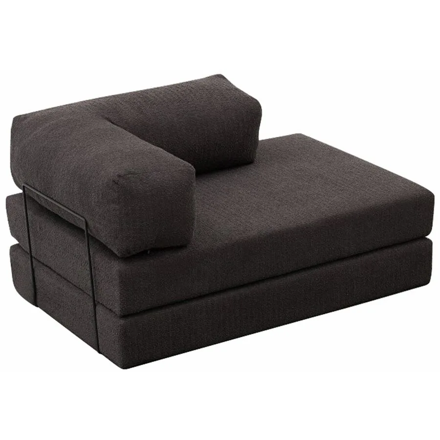 Bettsofa Foldbar Anthrazit Fabric: 100% CHENILLE B 140 T 95 cm