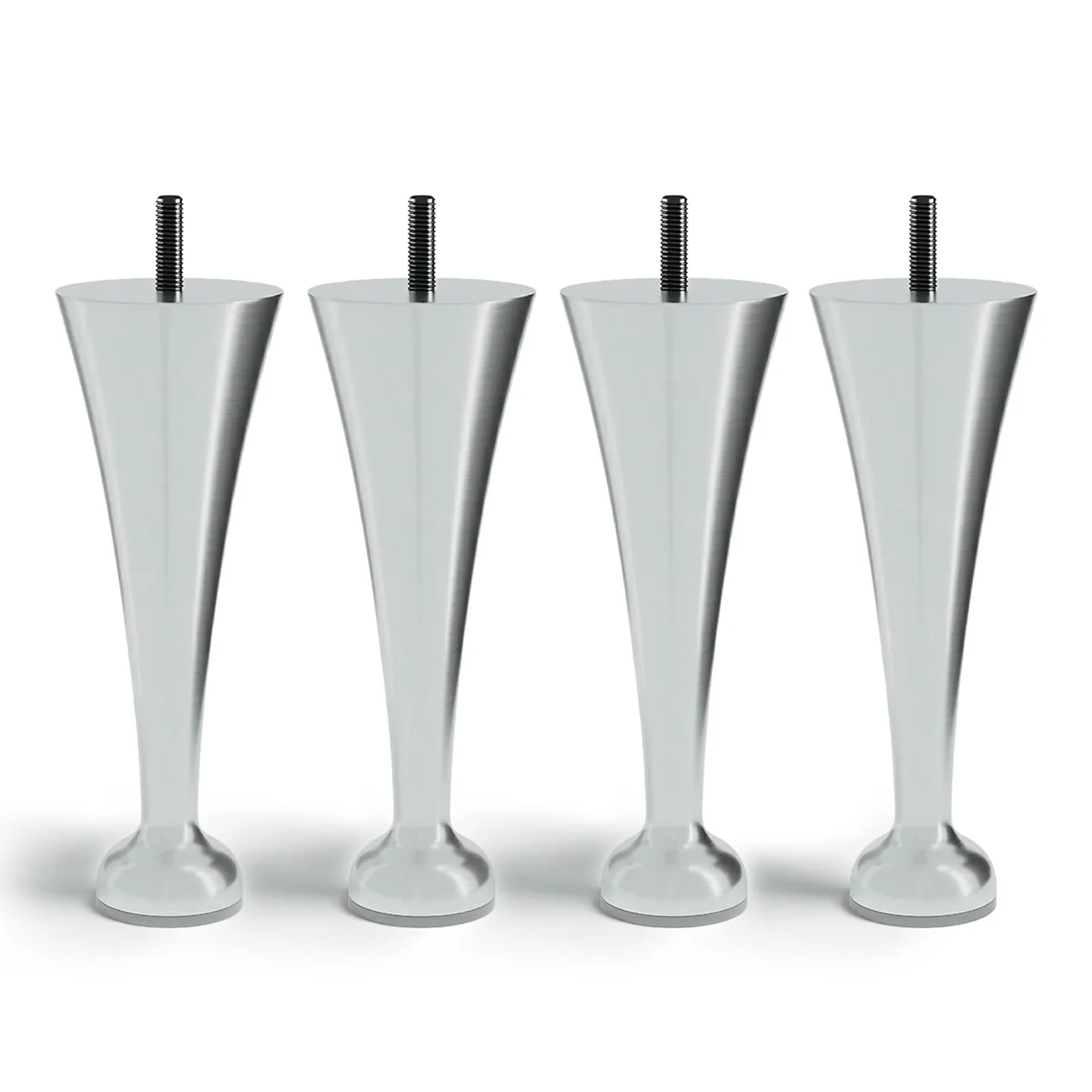 Carpe Diem Beds - Classic sängben aluminium 4-pack 17 cm - Sängben - Silver