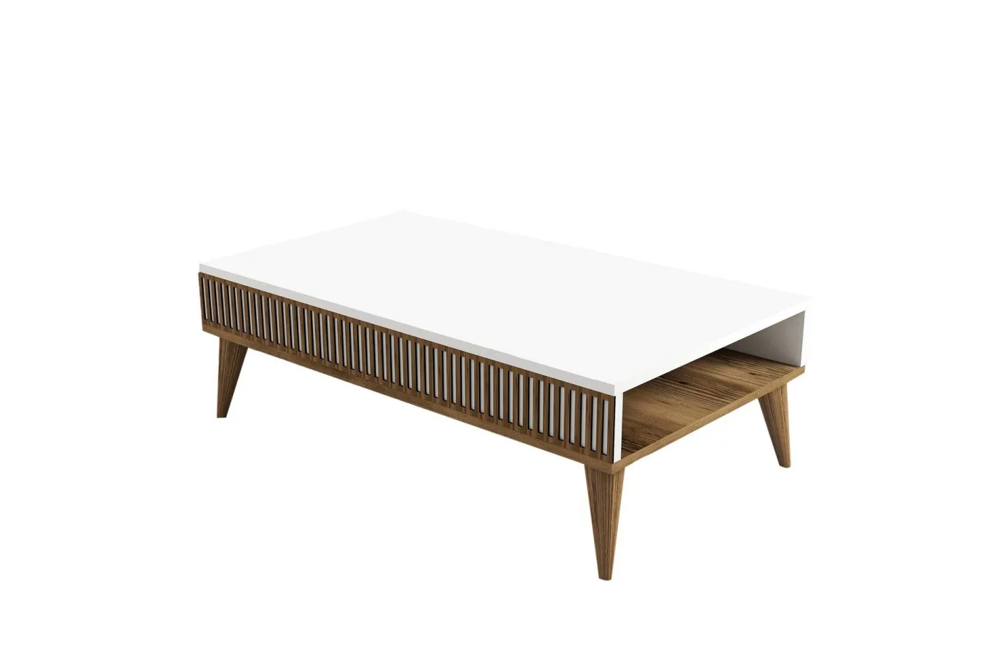 Lissione Soffbord 105 cm - Valnöt/Vit